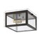 Jonathan Y Grayson 8" 1-Light Farmhouse Industrial Square Iron/Glass Case LED Flush Mount, Oil Rubbed Bronze/Bra JYL9553D - alternate 3