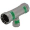 Viega MegaPress tee P1 1 P2 1 P3 0.5 carbon steel zinc-nickel coating 25335 - alternate 3