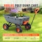 Vevor Poly Garden Dump Cart Heavy-duty Yard Carts and Wagons 800 lbs 10" Tires TC4270 - alternate 2