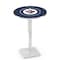 Holland Bar Stool Co 42" Chrome Winnipeg Jets Pub Table, 36" dia. Top L217C4236WinJet - alternate 1