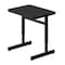 Correll HPL Student Desk, 20 in D X 27 in W X Particleboard, Black Granite W/ Black Band CSA2027-07 - alternate 1