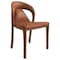 Leisuremod Solace Series Modern Dining Chair in Brown SC49BR - alternate 1