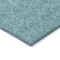 Homeroots 3' X 5' Teal Blue Black And Ivory Geometric Washable Indoor Outdoor Area Rug 596770 - alternate 4
