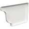 Amerimax Home Products Right End Gutter Cap, White Galvanized Steel, 5-In. 33006 - alternate 2