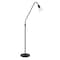 Homeroots 65" Black Reading Floor Lamp With Clear Transparent Glass Dome Shade 523448 - alternate 1