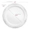 Smarty Had A Party 10" White with Silver Vintage Rim Round Disposable Plastic Dinner Plates (120 Plates), 120PK 860WHS-CASE - alternate 5