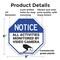 Signmission Notice All Activities Monitored by, 6 Inch X 6 Inch, Plastic Sign OC-P-6-326 - alternate 3