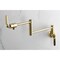 Kingston Brass Wall Mount Pot Filler Faucet, Brushed Brass KS4107KL - alternate 3