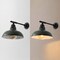 Jonathan Y Wallace 12.3 in. 1-Light Farmhouse Industrial Iron LED Victorian Arm Outdoor Sconce, Matte Green/Blac JYL7615L - alternate 3