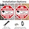Signmission No Trespassing Protected by Video S, 10 inch X 10 inch, Aluminum Metal Signs, 5PK OC-A-5Pack-10-100 - alternate 3