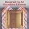 Smarty Had A Party 13" Gold Square Edge Beaded Disposable Paper Charger Plates (120 Plates), 120PK 2690-SG-CASE - alternate 3