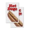 Signmission Hot Dogs, A-Frame & 2 Decals Installed, Heavy-Duty Plastic Frame SBHD-D-2436-Hot Dogs 1 - alternate 4