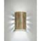 Luxury Lighting Masons Select 10 in Tall Ceramic Backlit Slate Look Outdoor Wall Light, Painted Grey Slate Finish SL510-YSL-ud-7 - alternate 1