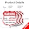 Signmission 24 Hour Surveillance Shield Sign Warning, 12 inch X 12 inch, Aluminum Metal Sign, 5PK SHI-A-5Pack-12-350 - alternate 3