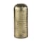Homeroots 15" Antiqued Brass Cast Aluminum Cylindrical Tabletop Sculpture 608702 - alternate 1