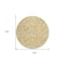Homeroots 8' Gold Brown And Beige Round Abstract Washable Indoor Outdoor Area Rug 602499 - alternate 3