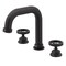 Vigo Hart Two Handle Three-Hole Widespread Bathroom Faucet in Matte Black VG01305MB - alternate 1