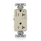 Leviton Dec Plus Rec 20A 125V TR 1Mrk-Ctrl Ivr TDR20-S1I - alternate 1