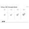 Performance Tool 120 pc. Threaded Rivet Assortment, SAE Steel Rivets, Sheetmetal Plastic W5251 - alternate 3