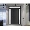 Vdomdoors Front Exterior Prehung Metal-Plastic Door, Manux 8111 Matte Black, 2 Side and Top Sidelite Transom,  MANUX8111EXD-BLK-W16+36+16xH80+14-LH - alternate 3