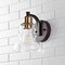 Jonathan Y Manhattan Vintage 6.5" 1-Light Metal/Glass Industrial Rustic LED Vanity, Brass Gold/Oil Rubbed Bronze JYL3544A - alternate 3