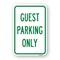 Signmission Guest Parking Only, Heavy-Gauge Aluminum Rust Proof Parking Sign, 18" x 24", A-1824-25185 A-1824-25185 - alternate 1