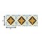 Homeroots 8" x 8" Gold Snowflake Peel and Stick Removable Tiles 400488 - alternate 2