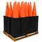 Traffic Kontrol 28in Traffic Safety Cone, 7 lbs, Orange, No Reflective Collar, 387PC Bulk Pallet, 387PK TKTC-28-7-OR-NC-387 - alternate 1