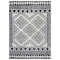 World Rug Gallery White Geometric Pattern Shag Area Rug 5 ft x 7 ft White WR120WHITE5X7 - alternate 4