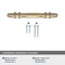Amerock London 3-3/4 in 96 mm Center-to-Center Golden Champagne/Black Chrome Cabinet Pull BP36648BBZBCR - alternate 2
