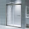 Fab Glass And Mirror Frameless Double Sliding Shower Door Portofino Series Adjustable 56-60in Width x 79in Height SHPR60X79CH - alternate 4