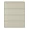 Hirsh 42" W 4 Drawer Lateral File Cabinet, Putty, A4/Legal/Letter 17459 - alternate 2