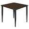 Regency Square Kahlo Breakroom Table, 30 in W, 30 in L, Neo Walnut TPL3030NWBK - alternate 1