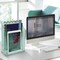 Acrimet Vertical Triple File Folder Holder Organizer, File Sorter (Plastic), Clear Green 864.3 - alternate 2