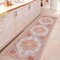 Jonathan Y Sersi Ornate Large Medallion Border Non-Slip Machine-Washable Rose Clay/Cream 2ft x 8ft Runner Rug WSH505G-28 - alternate 2