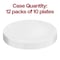Smarty Had A Party 7.5" White w/Silver Antique Floral Round Dispos. Plastic Appetizer/Salad Plates (120 Plates), 120PK 927WHS-CASE - alternate 2