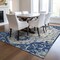 Homeroots 5' X 8' Navy Blue Ivory And Gray Oriental Washable Indoor Outdoor Area Rug 596639 - alternate 6