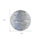 Homeroots 8' Blue Gray And Silver Round Abstract Washable Indoor Outdoor Area Rug 582382 - alternate 3