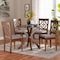 Baxton Studio Sadie Modern Grey and Walnut Brown Wood 5-Piece Dining Set 254-9876-10891-ZORO - alternate 5