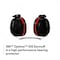 3M Peltor Peltor Optime 105 Behind-the-Neck Ear Muffs, 29 dB NRR, Passive, General Purpose, Black/Red H10B - alternate 3