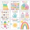 Hadley Designs Colorful Calming Corner and Feelings Chart Posters, 9-Piece Set X004ACWTG3 - alternate 1
