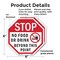 Signmission Stop No Food or Drink Beyond This P, 6 inch X 6 inch, Plastic Sign, 2PK OC-P-2PACK-6-81 - alternate 4