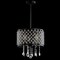 Jonathan Y Gigi 13 in. Metal/Crystal Adjustable LED Drop Chandelier, Black/Clear JYL7463A - alternate 5
