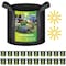 Ipower 2 Gallon Grow Bags 300G Thickened Sturdy Plant Fabric Pots with 20 Labels and Handles, 20PK GLGROWBAG2X5BLKV5X4 - alternate 1