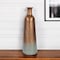 Homeroots 24" Copper And Teal Abstract Tapered Metal Table Vase 571654 - alternate 2