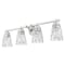 Z-Lite Andree Brushed Nickel 4 Light Vanity 1960-4V-BN - alternate 3