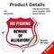 Signmission No Fishing Shield Sign Beware Of Alligat, 4 inch X 4 inch, Vinyl Decal, 2PK SHI-D-2PACK-4-394 - alternate 3