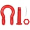 Mytee Products 5/8in Anchor Shackle Forged Carbon Steel w/ Safety Screw Pin Load Limit 6,500 lbs SHACKLE-ANCHOR-BT-58 - alternate 4