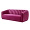 Homeroots 85" Fuchsia Velvet Manufactured Wood Sofa 543935 - alternate 3