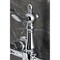 Kingston Brass Two-Handle Wall Mount Bridge Kitchen Faucet, Polished Chrome KS2441BAL - alternate 3